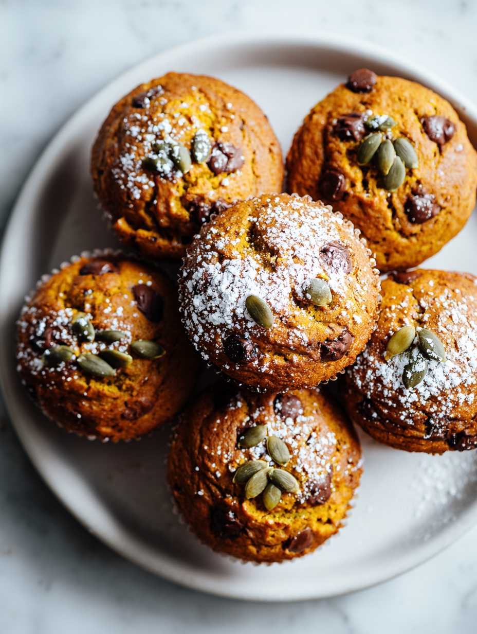 Pumpkin Chocolate Chip Muffins Recipe