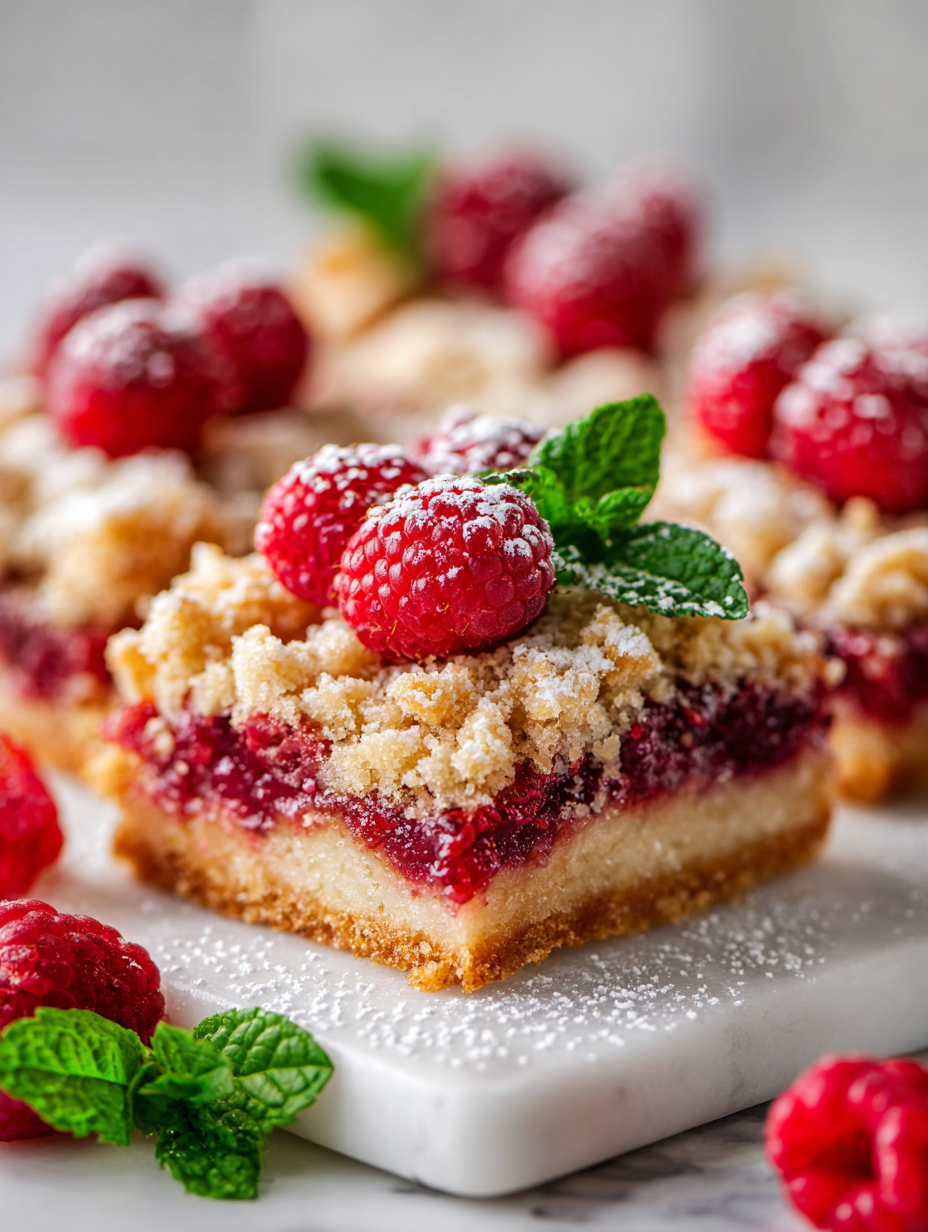 Raspberry Crumble Bars Recipe