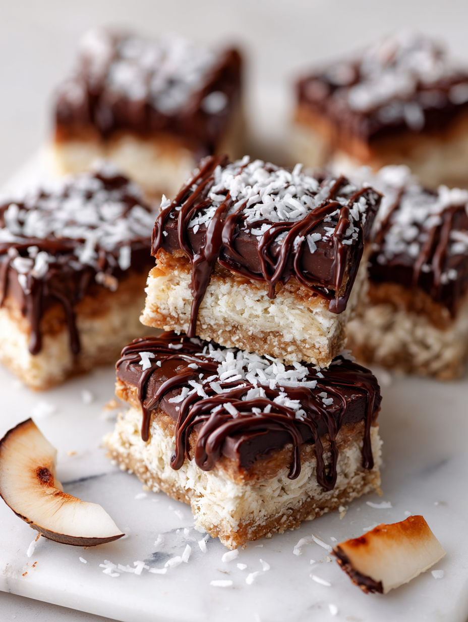 Chocolate Coconut Bars Recipe